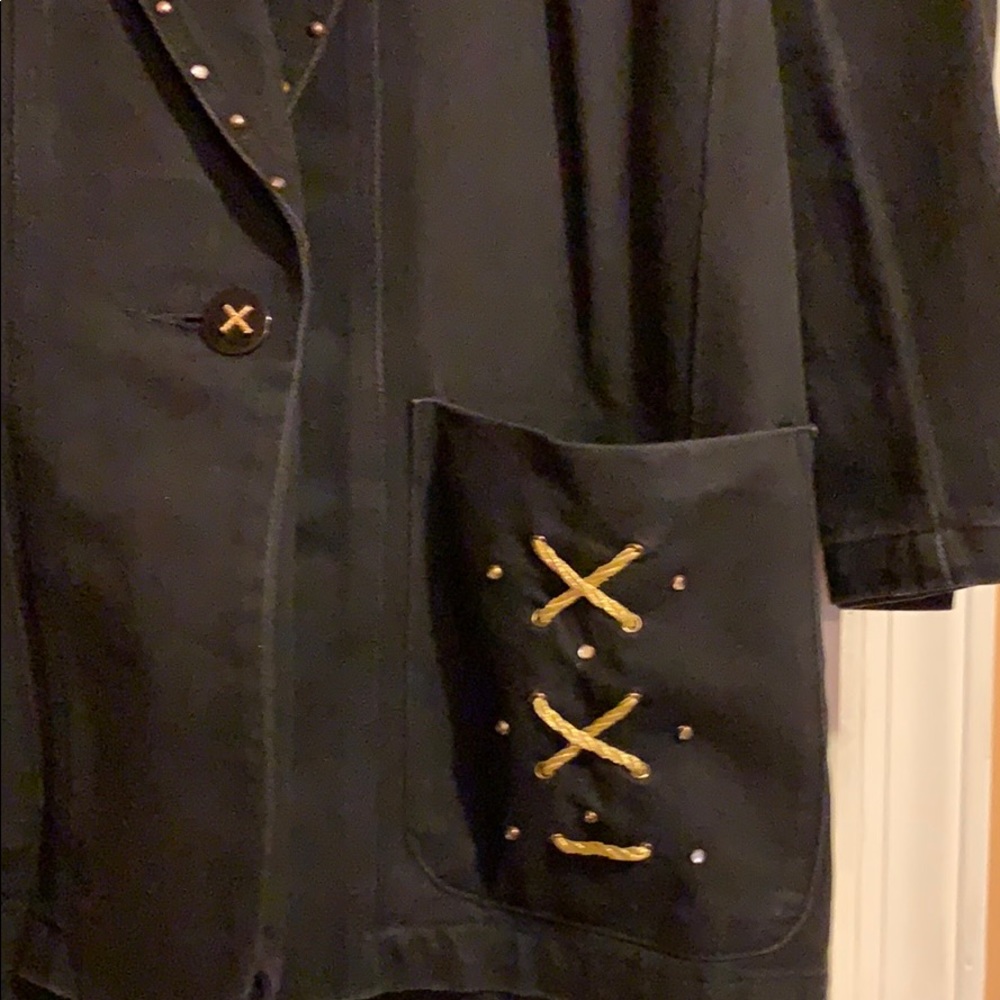 JenJen by Darien black denim blazer - Picture 3 of 5